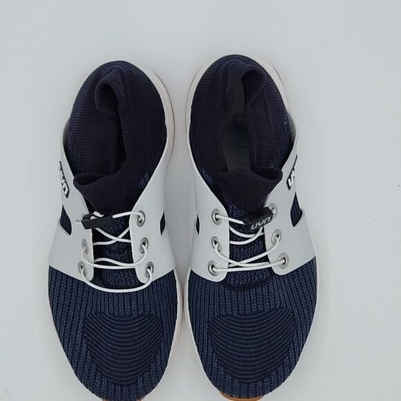 Uyn Athletic Shoes Navy Blue and White Bungee Lace Mens Size 6.5 EU 39 - Picture 5 of 7